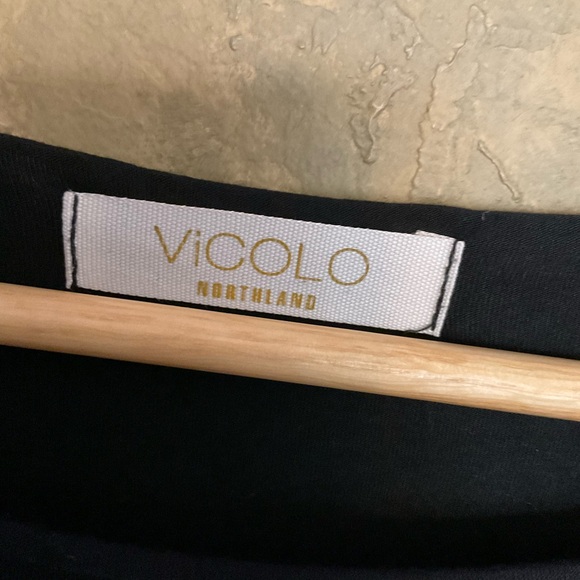 Vicolo Handbag Appliqué Boatneck  Tunic Top - Picture 3 of 6